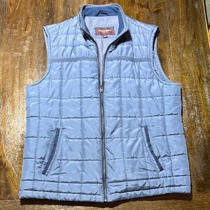 Johnston & Murphy Men's Blue Quilted Vest